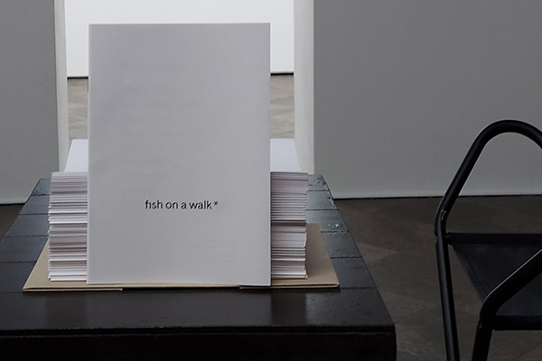 fish on a walk *, artist book, photo: CGoestl/Bildrecht